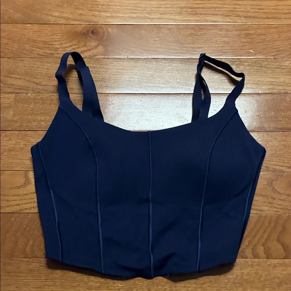 Aerie navy Corset sports bra - Picture 1 of 3